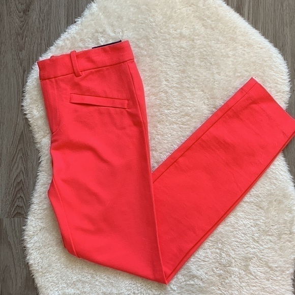 NWT GAP Skinny Ankle Mid Rise Two Way Stretch Pants Coral Size 00R - Picture 14 of 14